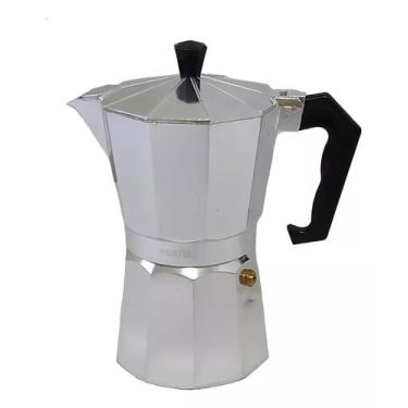 Imagem de Cafeteira Italiana Alumínio Polido Serve 6 Xicaras - Novo Século