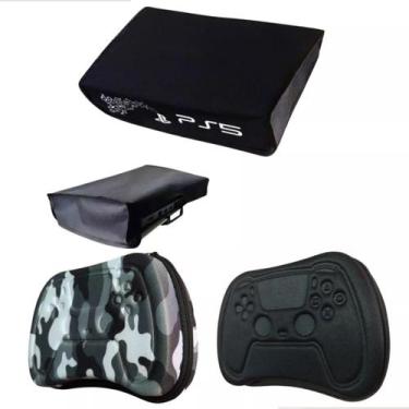 Imagem de Kit Capa Protetora Antipoeira Ps5 Console Horizontal + 2case - Geforce