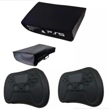 Imagem de Kit Capa Protetora Antipoeira Ps5 Console Horizontal + 2case - Geforce