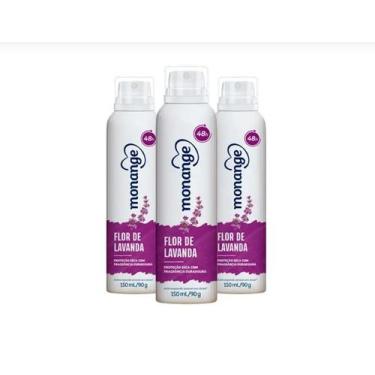 Imagem de kit Desodorante Monange  Flor de Lavanda 150ml c/3