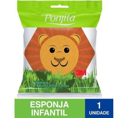 Imagem de Esponja para Banho Animais Ponjita - 3M, LEAO