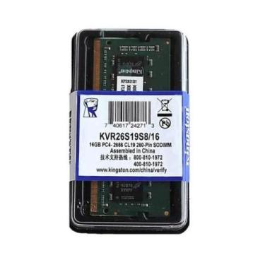 Imagem de Memoria Kingston 16Gb DDR4 2666 para notebook