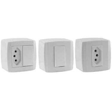 Imagem de Canaleira PVC Slim 5,6 Monobloco Dupla Face 20A Ilumi