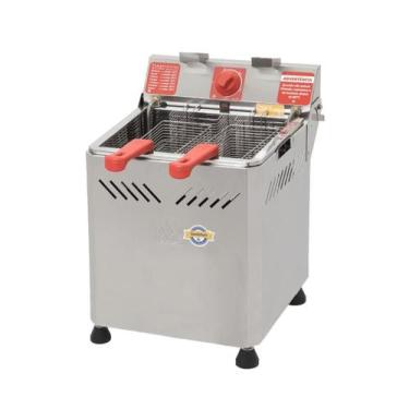 Imagem de Fritadeira Elétrica de Mesa Água e Óleo 25L 1 Cuba Inox 5000W Marcheso