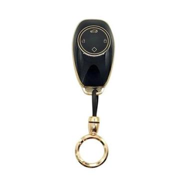 Imagem de Capa De Chave TPU Com Borda Dourada Para Leapmotor T03 C11 S01 C01 Com