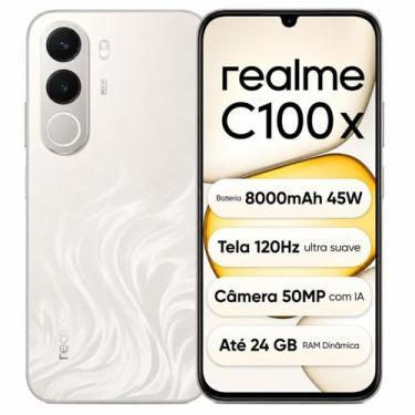 Imagem de Smartphone Realme C100X 4G 256GB 4GB RAM NFC Tela 6,8 120Hz Câmera 50M