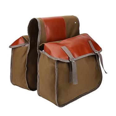 Imagem de Bicaquu Bolsa para bagageiro traseiro para bicicletas, bolsa de armazenamento de grande capacidade, bolsa traseira de sela