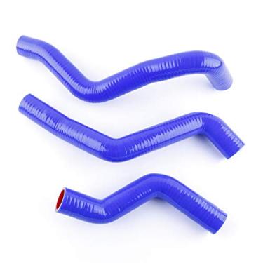 Imagem de LUXERAD Mangueira de radiador de silicone de desempenho de 3 camadas 4,5 mm para Mazda Rx-8 Rx8 1.3l Se3p 13b-Msp R2 2003-2008 (azul)