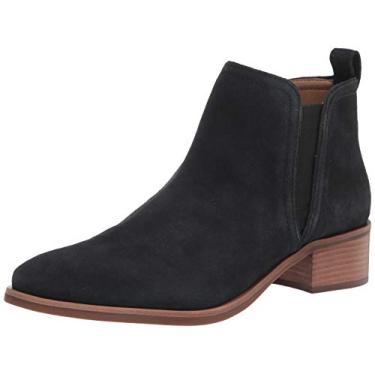 Imagem de Lucky Brand Bota feminina Pogan Chelsea, Couro preto, 9.5