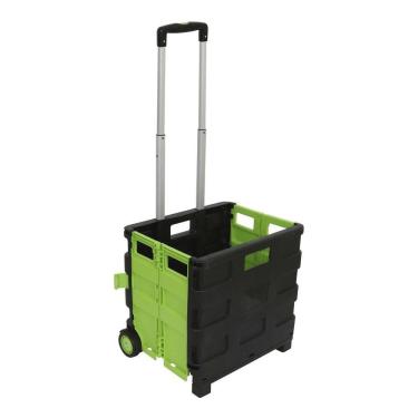 Imagem de Carrinho De Carga Alumínio Caixa Dobrável Vira Maleta 25kg