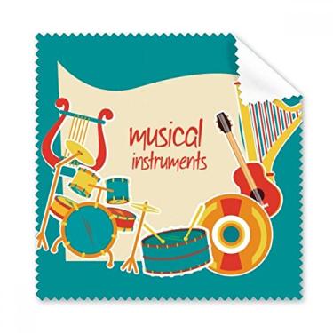 Imagem de Pano de limpeza para fone de ouvido, tambor, instrumentos musicais, 5 peças