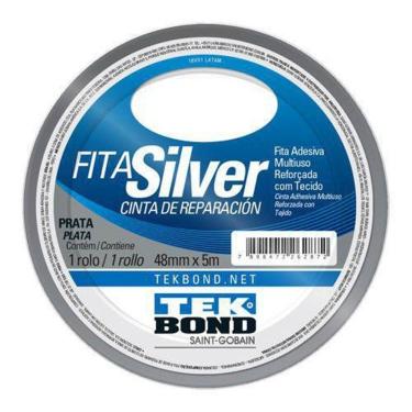 Imagem de Fita Silver - Prata - 48Mm X 5M - Tekbond