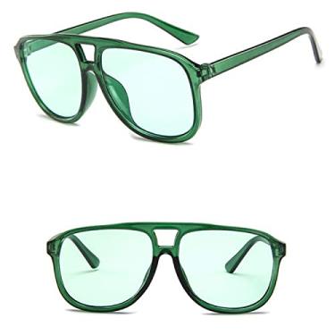 Imagem de Vintage Oversized Square Sunglasses Women Designer Retro Sunglass Rectangle Sun Glasses Female Candy Color Eyewears,5,China