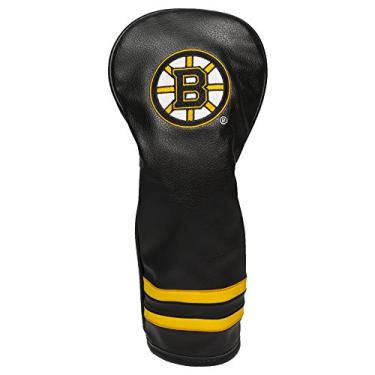 Imagem de Team Golf NHL Boston Bruins Vintage Fairway Golf Club Headcover, design justo, design retrô e bordado excelente