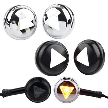 Imagem de FINMOKAL Peças Tampa De Luz Indicadora De Direção Para Acessórios Cnc Bonneville Bobber Scrambler Preto