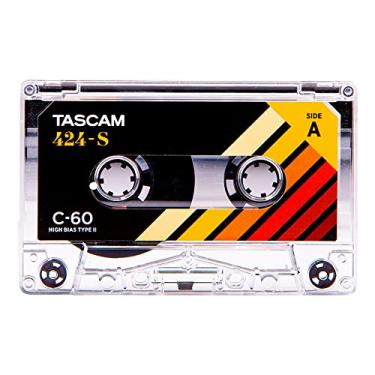 Imagem de Tascam Fita cassete 424-S C-60 - Tempo de gravação de 60 minutos, viés alto tipo II