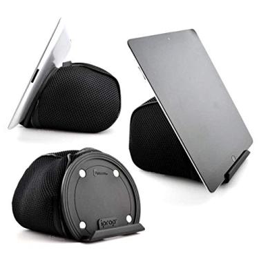 Imagem de iprop Suporte para iPad Bed & Lap Stand Bean Bag Tablet para iPad 1/2/3/4, Mini, Air, tablets Android e Windows, eReaders (Preto)