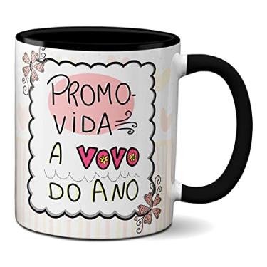 Imagem de Caneca Promovida A Vovó Do ano Feliz Dia Dos Avós (Preta)