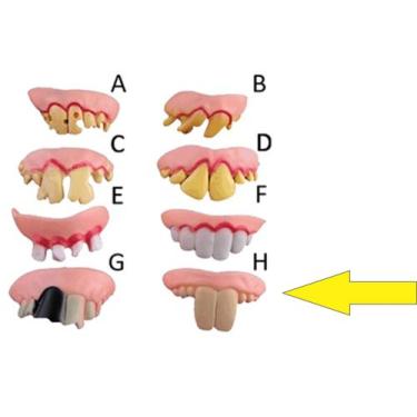 Imagem de Dentadura Latex Monstro -8 Modelos A Escolher - Dentes Podres - Hyper