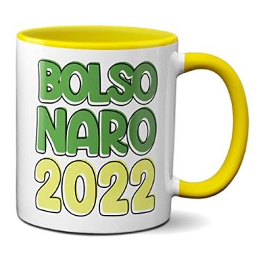 Imagem de Caneca Presente Crativo Presidente Bolsonaro 2022 (Amarela)