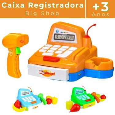 Imagem de Caixa Registradora De Brinquedo Infantil C/ Acessórios E Som - Usual B