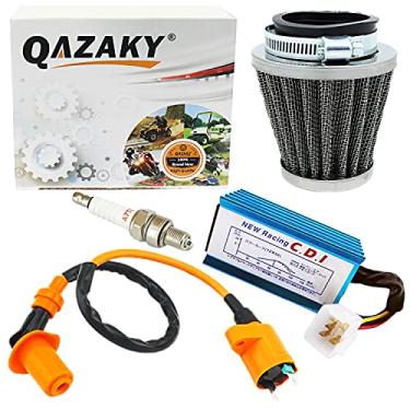 Imagem de QAZAKY Bobina de ignição de desempenho + 5 pinos AC CDI + vela de ignição + filtro de ar de 39mm para GY6 50cc - 90cc 110cc 125cc 150cc Scooter ATV Go Kart Moped Quad Pit Dirt Racing Bike 139QMB 152QM