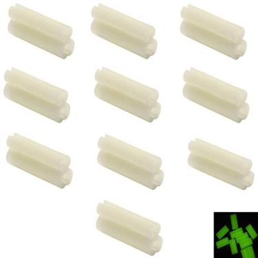 Imagem de Suporte para vara de pesca: 20 peças de mini bastão de luz com clipe para equipamento de pesca de fundo noturno