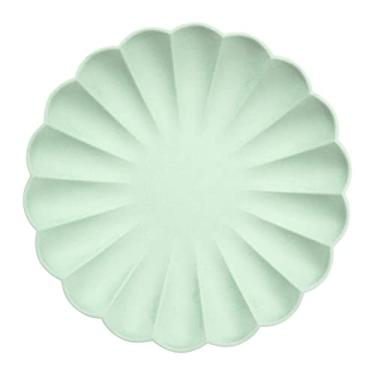 Imagem de Meri Meri Pratos de festa compostáveis, pacote com 8 pratos para festas e ocasiões, uso único, compostável/descartável