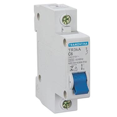 Imagem de Tramontina DISJUNTOR TR3KA 1P 6A CURVA C - 58011003, Branco, MÉDIO