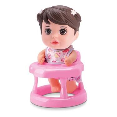 Imagem de Boneca Bebê Babies Cadeira De Papinha 886 - Bee Toys