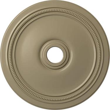 Imagem de Medalhão de teto Ekena Millwork CM24DIGDF Diane 24"D x 3 5/8"ID x 1 1/4"P (serve em toldos até 6 1/4"), Deserto Gobi pintado à mão