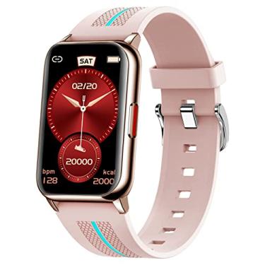Imagem de Relógio inteligente masculino e feminino Smartwatch para Android e iOS Compatível com chamadas recebidas Rastreador de atividade à prova d'água de 1,57 polegadas Rastreador de esportes e fitness