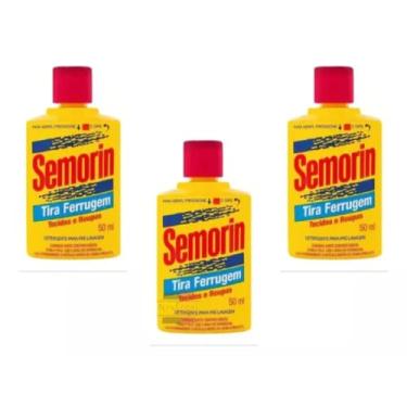 Imagem de Kit 3 Unidades Semorin Tira Ferrugem De Roupas
