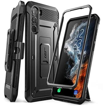 Imagem de Capa SUPCASE Unicorn Beetle Pro para Galaxy S23 5G (2023), clipe de cinto robusto de camada dupla de corpo inteiro e capa de suporte sem protetor de tela embutido(Preto)