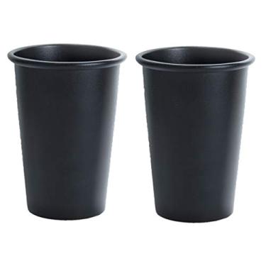 Imagem de KIT 2 COPOS PRETOS DE TERERÉ ALUMÍNIO 350ML NOSSO TERERÊ