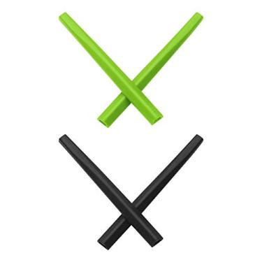 Imagem de Mryok – Opções de substituição para óculos de sol Oakley Deviation, Green & Black, One Size