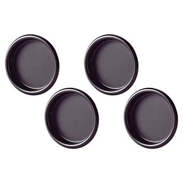 Imagem de Puxador de dedo Nuk3y fácil de encaixar na porta do armário, 6,5 cm, pacote com 4 (bronze lubrificado)