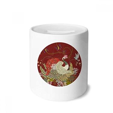Imagem de DIYthinker Flower Wing Bird Ukiyo-e caixa de dinheiro caixa de cerâmica porta-moedas presente de cofrinho