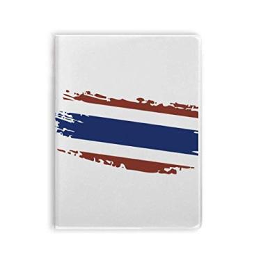 Imagem de Caderno de ilustração de arte com bandeira tailandesa de Bangkok da Tailândia capa de goma diário capa macia