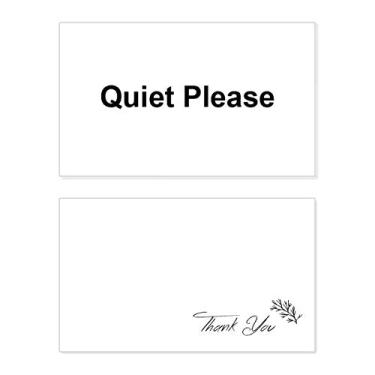 Imagem de Quite Please Warning Symbol Pattern Thank You Card Birthday Paper Greeting Wedding Repreciation
