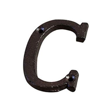 Imagem de Número de placa de casa flutuante 3D de 7,6 cm, letra do alfabeto de metal número A a Z, placa personalizada de 0 a 9 para placa de porta personalizada caixa de correio de rua, metal de ferro fundido, montagem de parafuso, antiferrugem