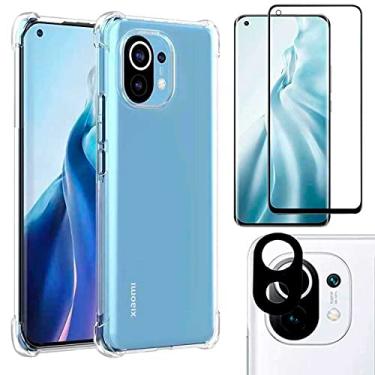 Imagem de Capa Capinha Anti Impacto + Película 3D Vidro Full Cover + Película Câmera Xiaomi Mi 11 Lite