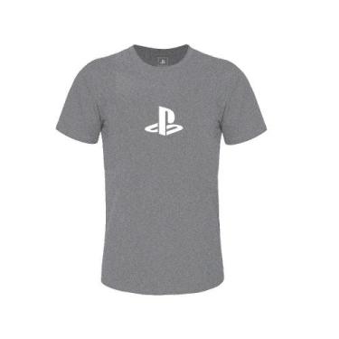 Imagem de Camiseta Licenciada Playstation Classic Ps Geek Cinza -  Tamanho  G3 -