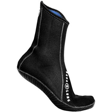 Imagem de Meia de cano alto de 3 mm Aqua Lung Ergo com aderência, Preto, Small