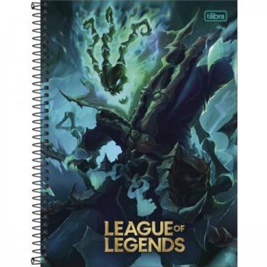 Imagem de Caderno Universitário 10 Matérias League Of Legends 160 Folhas Tilibra