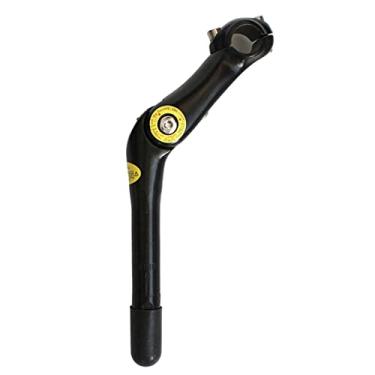 Imagem de YIJU Caule de bicicleta ajustável, haste curta do guidão para bicicleta, bicicleta de estrada, MTB, BMX, peças de componente de scooter elétrica 25,4mm