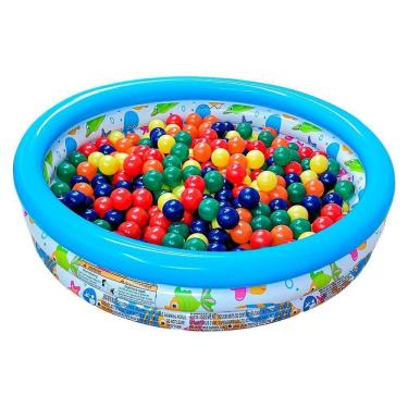 Imagem de Piscina De Bolinha Infantil Inflável 140L + 50 Bolinhas