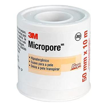 Imagem de Fita Micropore 50mm x 10m Hipoalergênica Pele 3M