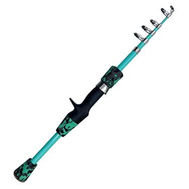 Imagem de Varas de Pesca Vara de Pesca Spinning Casting Fly Ultraleve Carpa Pesca Mão Isca Alimentador Engrenagem Camuflagem Mini Surf de Viagem 1,3 m 1,5 m 1,8 m Vara de Pesca Telescópica (Cor: Lago Azul Gesso, Tamanho