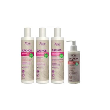 Imagem de Apse Cachos Shampoo E Condicionador E Gelatina + Bb Cream - Apse Cosme
